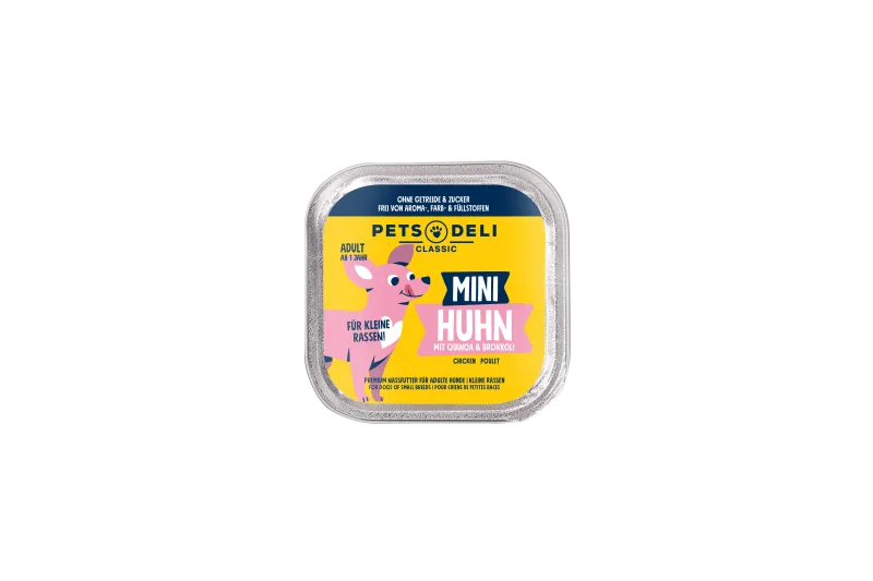 Pets Deli Mini Huhn mit Quinoa, Brokkoli & Himbeere 100g